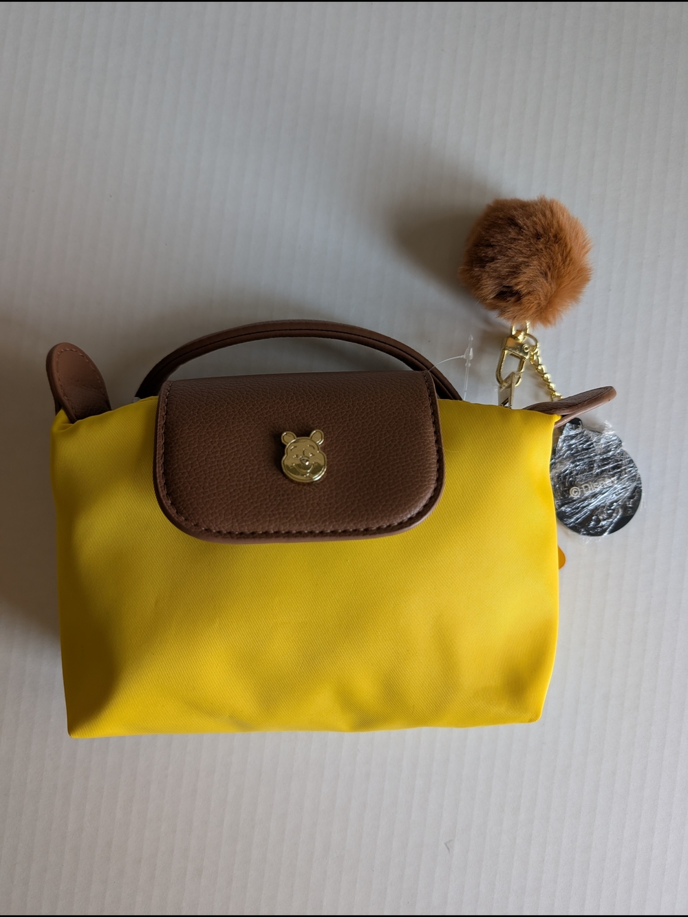 Disney 100 Winnie the Pooh Mini Top Handle Bag Yellow NWT - Picture 5 of 5